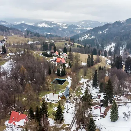 In Sklena Ice Near Slopes Vysoké nad Jizerou