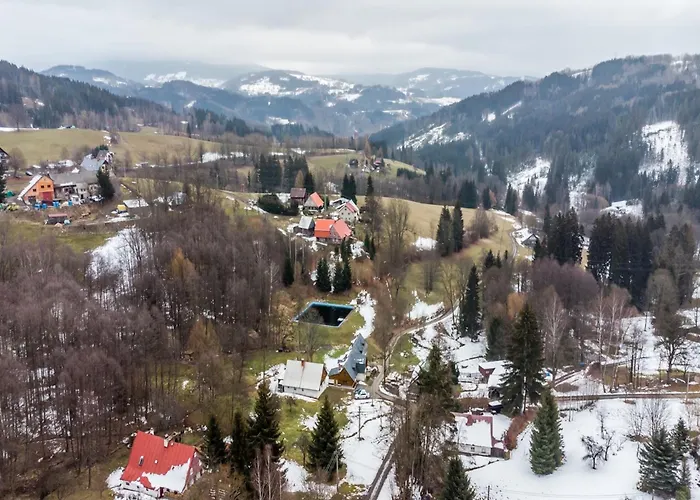 In Sklena Ice Near Slopes Vysoké nad Jizerou